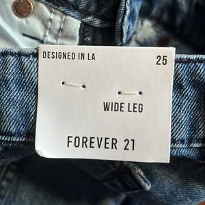 Wide Leg Denim Cargo Pants